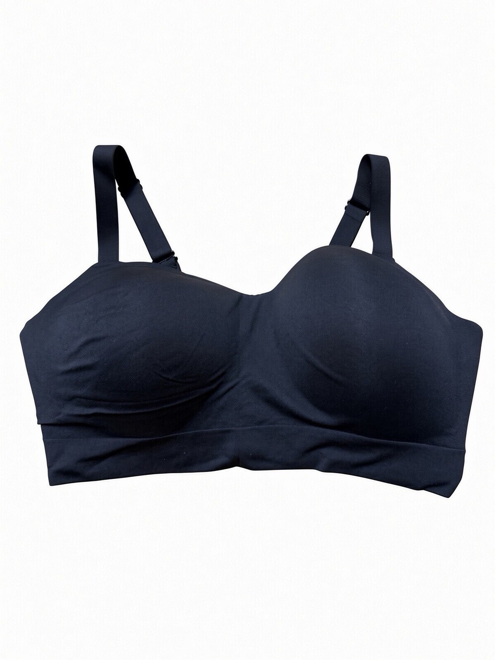 New Truekind Wireless Shaping Bra 2XL Black Seamless Supportive Comfort Bra